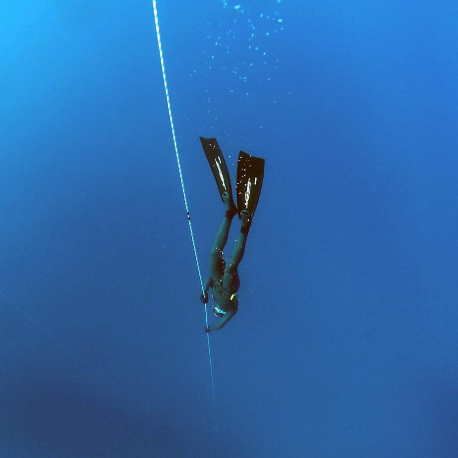 freediving buoy and line