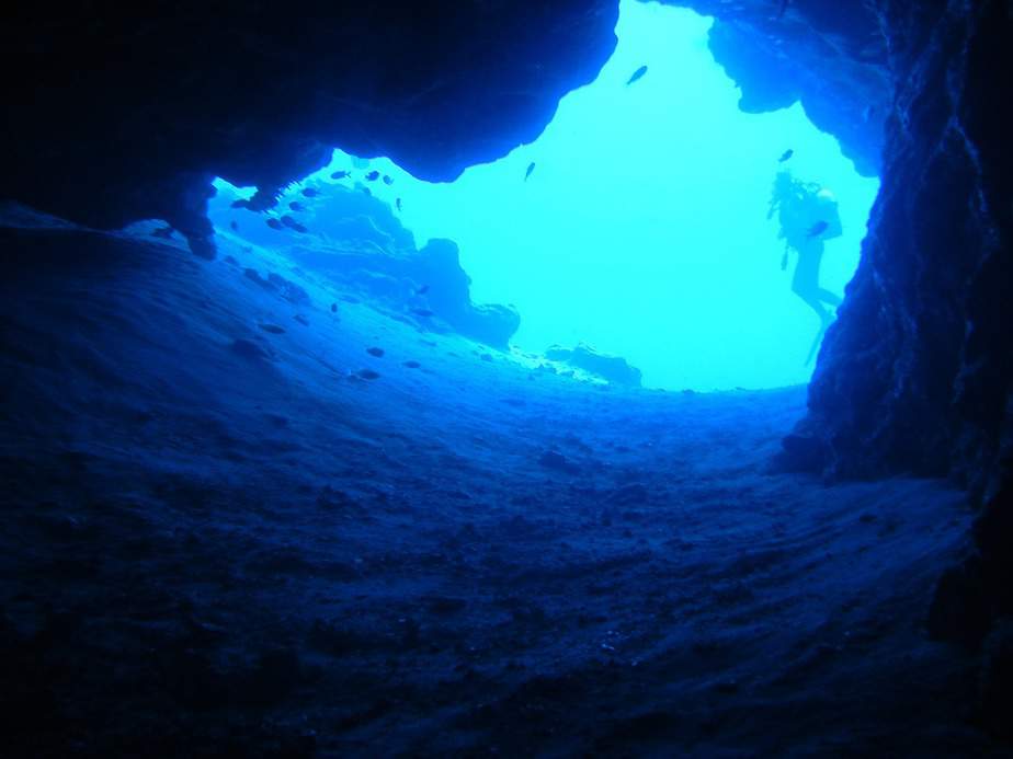 cave diving