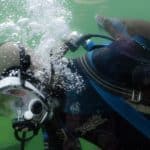 full face dive mask listen to music underwater