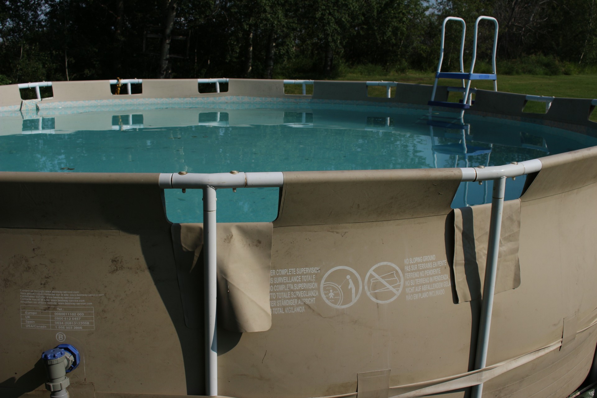 Unlevel Above Ground Pool Is Higher on One Side
