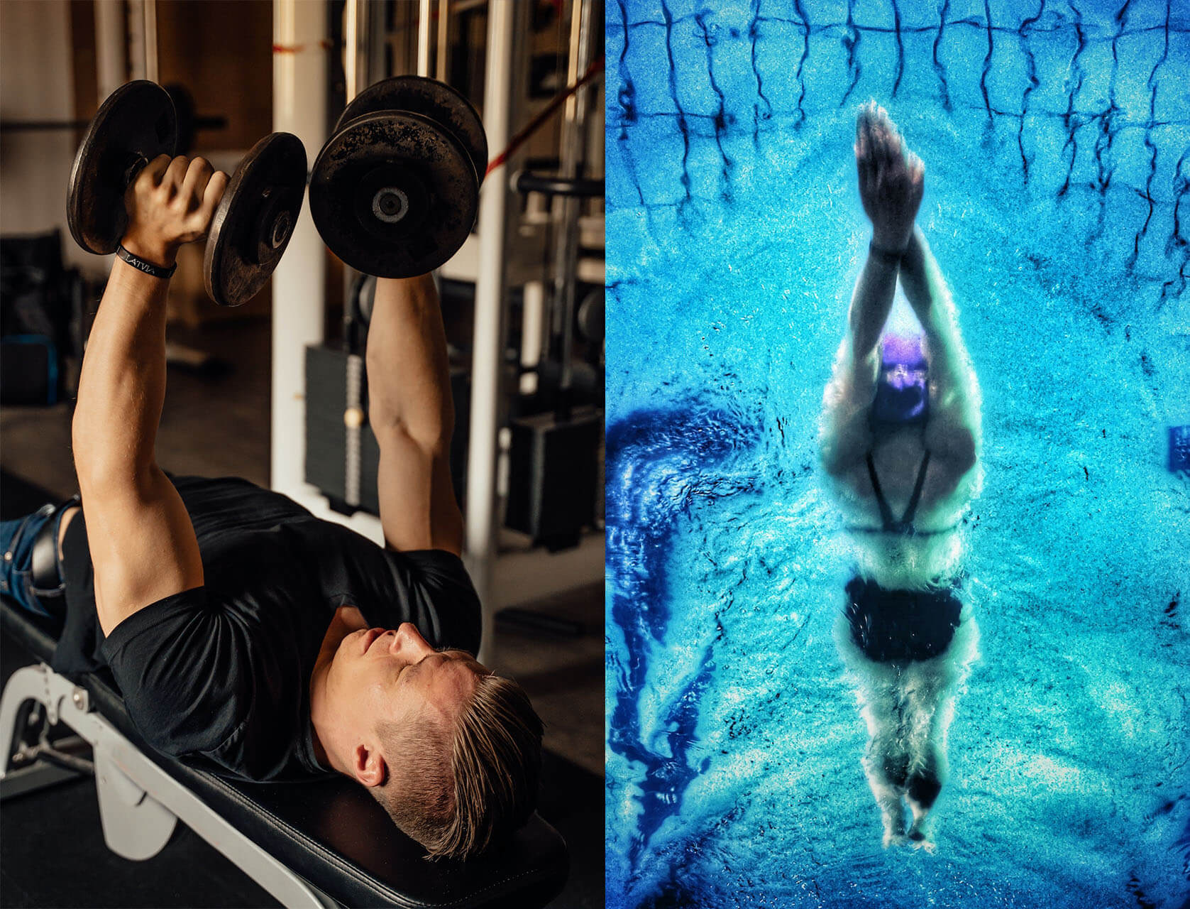 Swimming vs. gym Weight Lifting