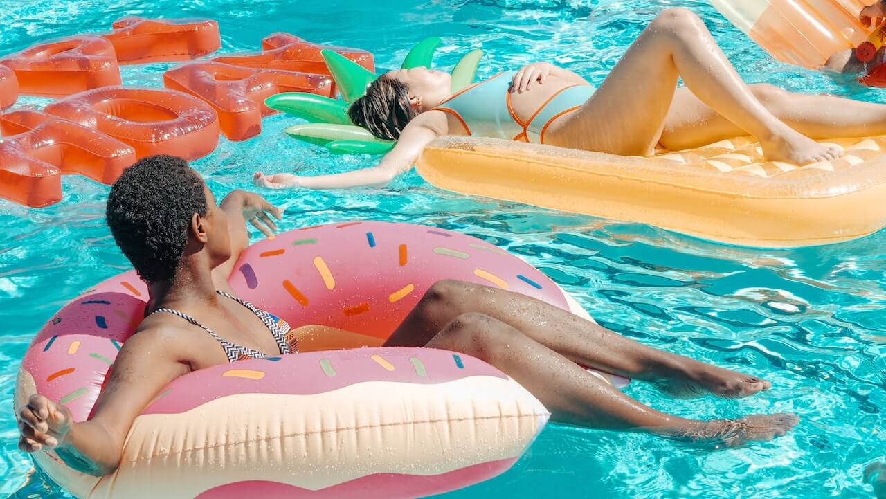 what are pool floats made of