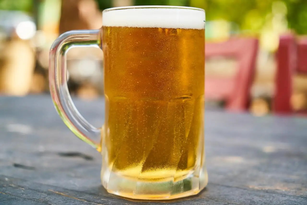 alcohol glass of beer