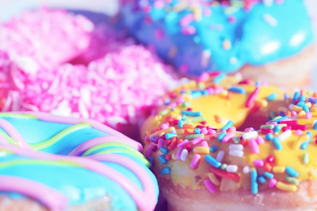 sprinkled donuts sugary desserts