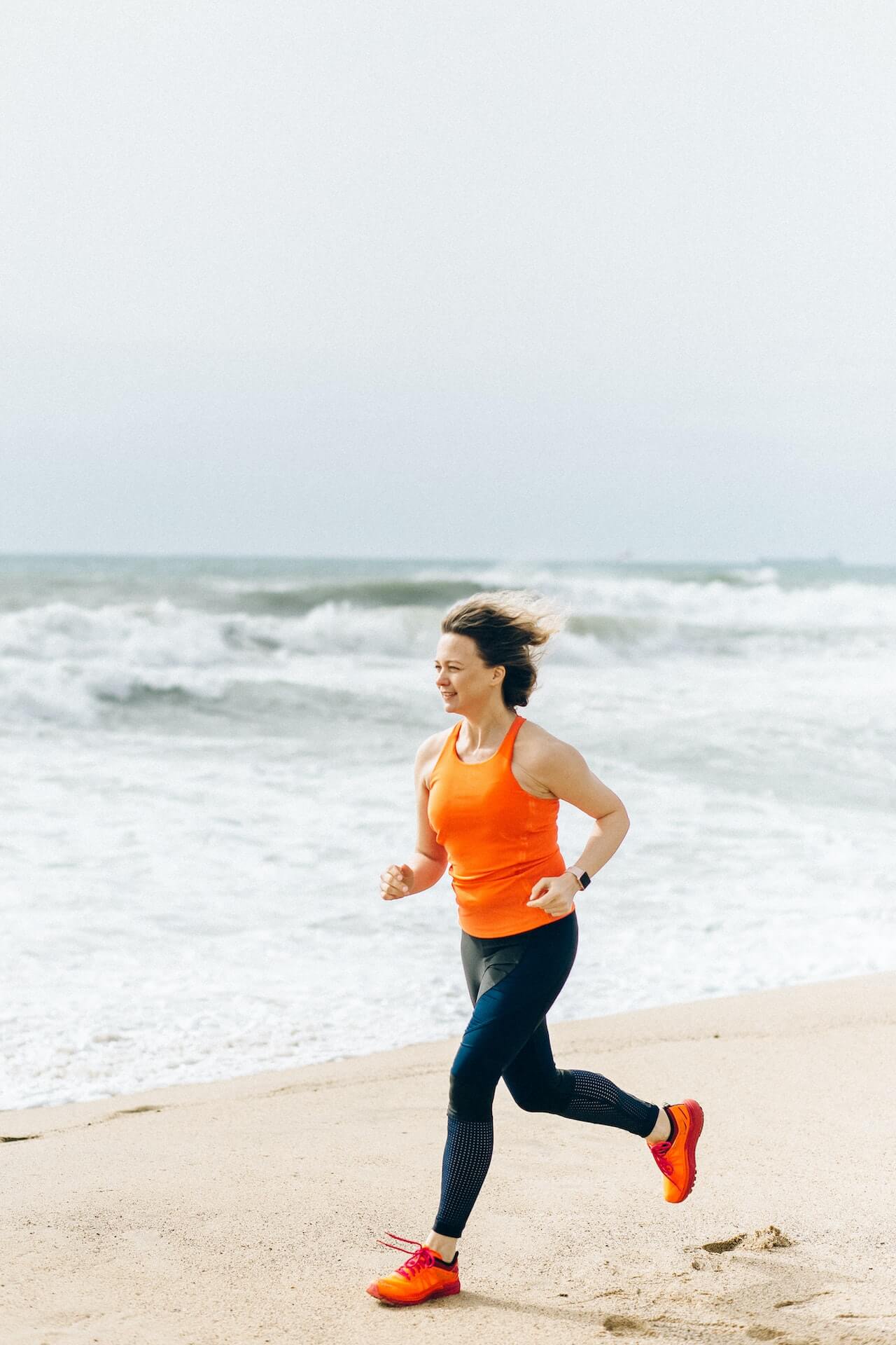 beach jogging