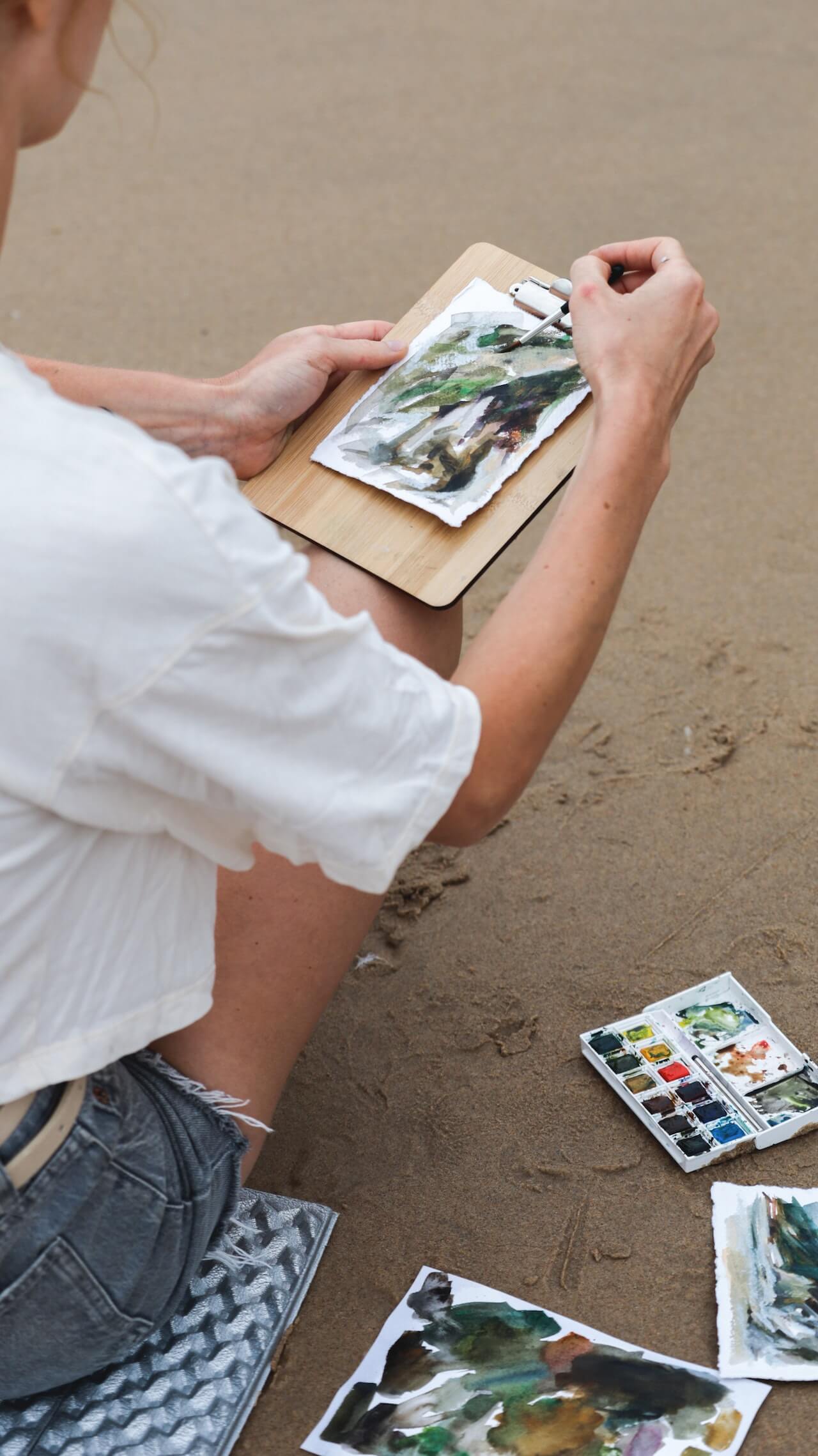 beach painting