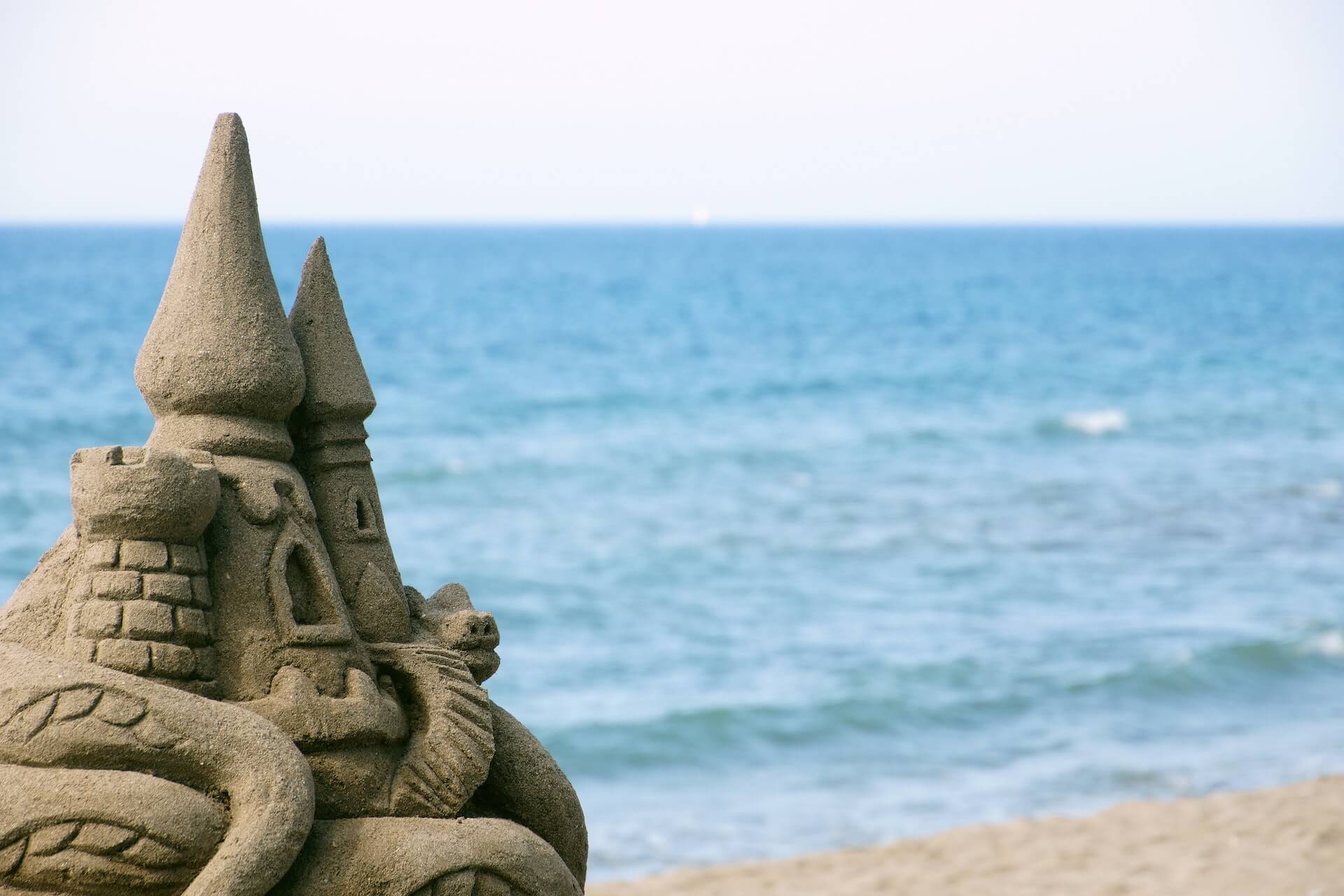 beach sand castle