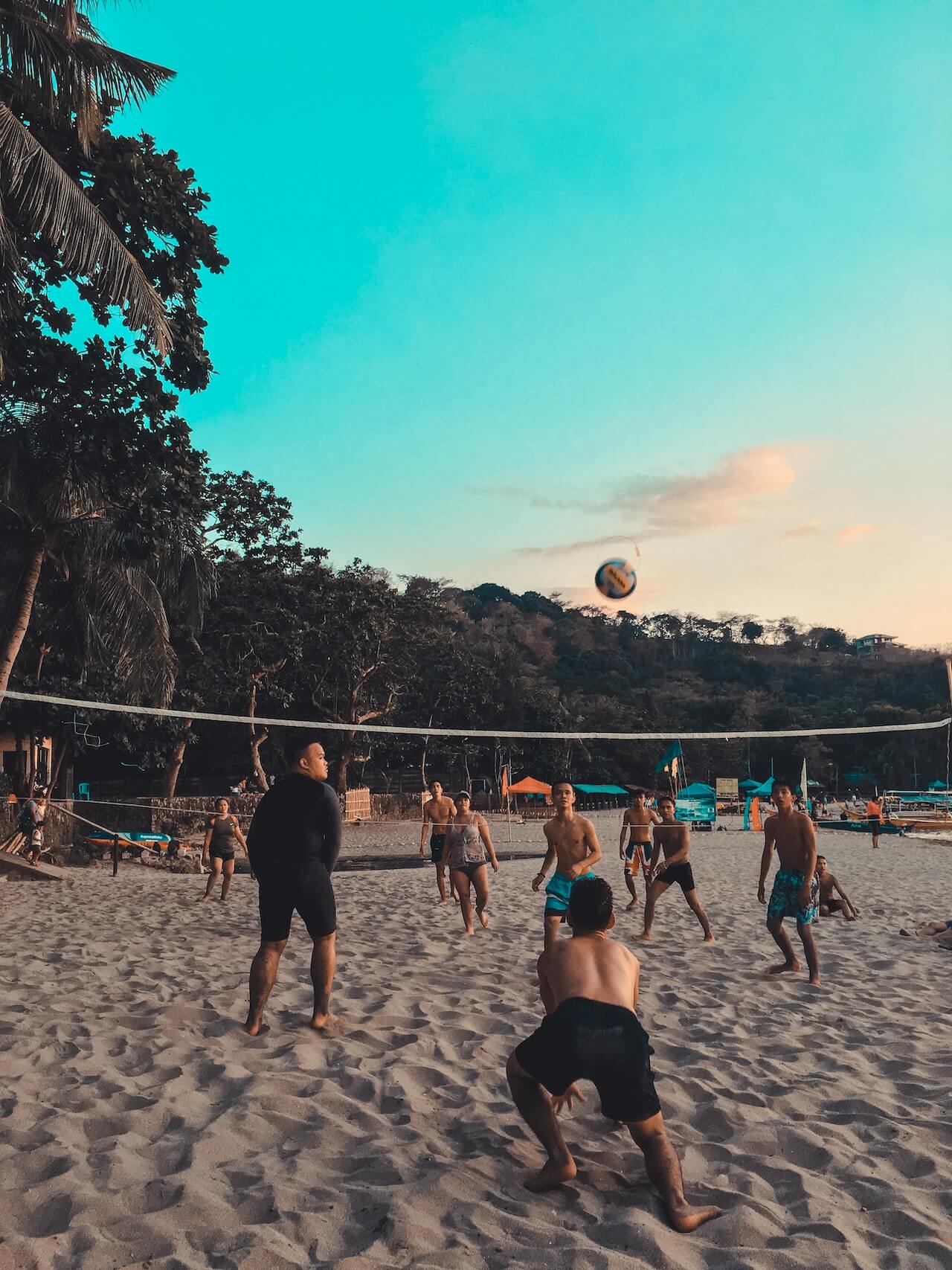 beach volleyball game