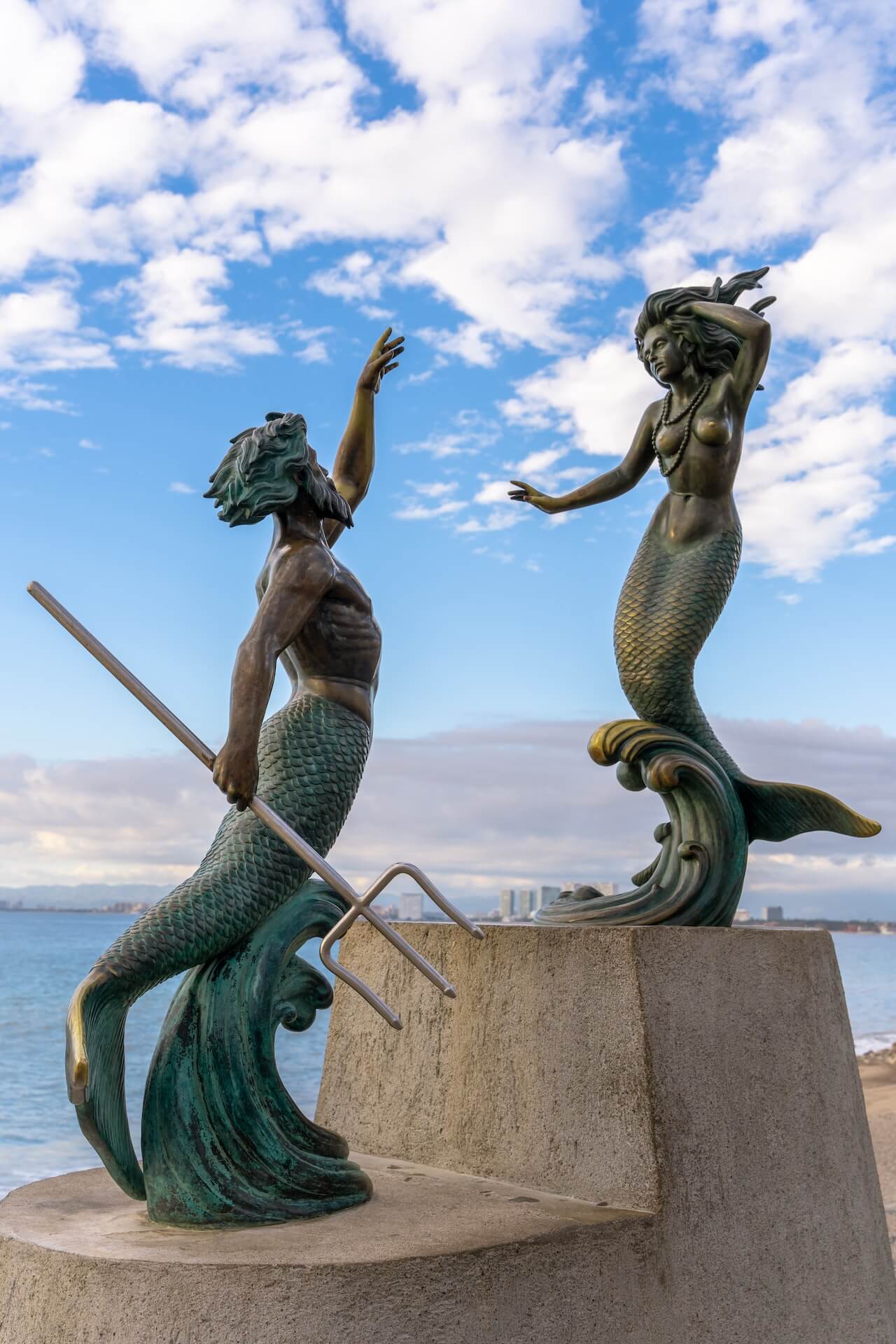 mermaid statues