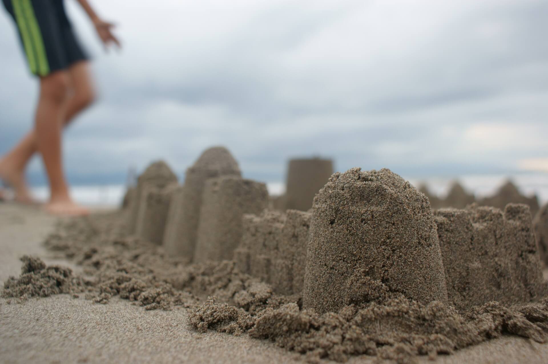 small sand castle